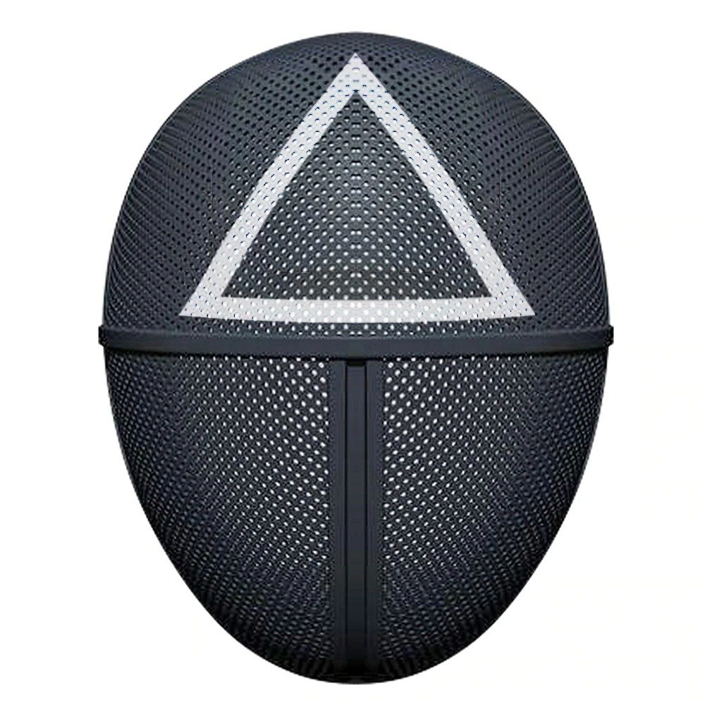 The Squid Game Cosplay MaskSquid TV Show Halloween Costume Mask Square Triangle Circle Front Man (Front Man)Halloween Game Mask, Carnival Mask, Game Mask, Black Mask, Halloween Cosplay, Gadget, Man Mask, Circle, Triangle and Square, One Size