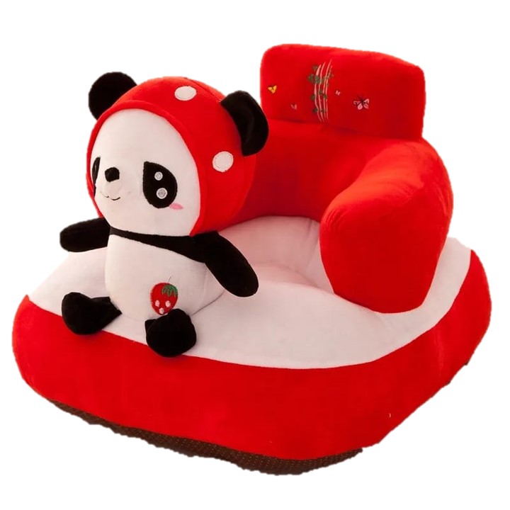 Baby Padded Sofa Booster Seat Cartoon Character Stuffed Toy Learning to Sit