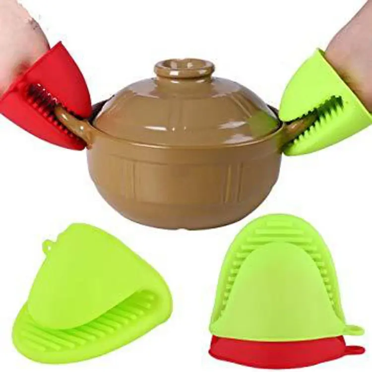 1PC Kitchen Baking Oven Mitts Silicone Heat Resistant Pinch Mitts