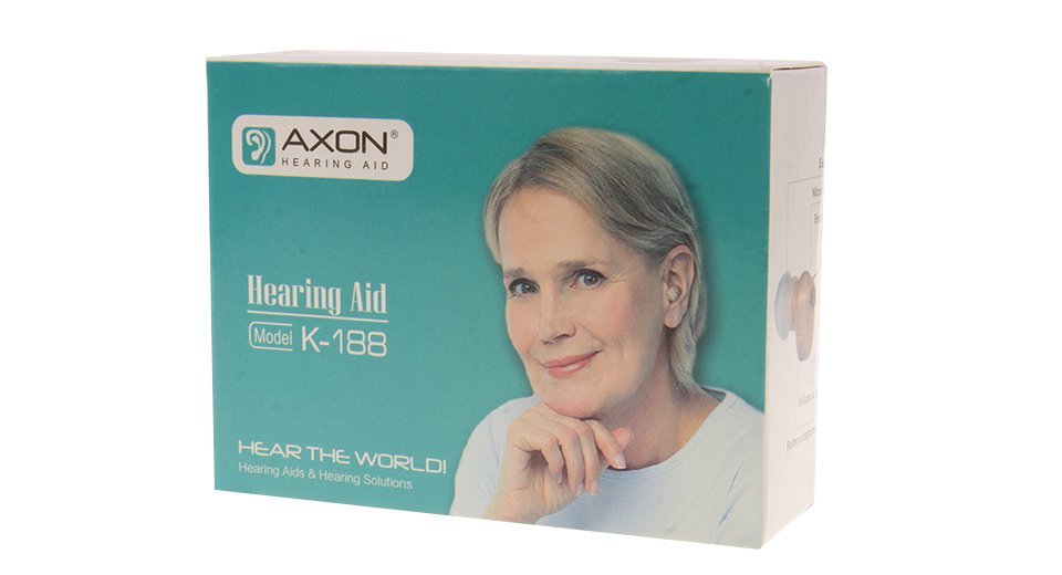 Axon K188 Invisible Mini Hearing Aid Sound Amplifier Lightweight Adjustable for Movies Meetings and Classes