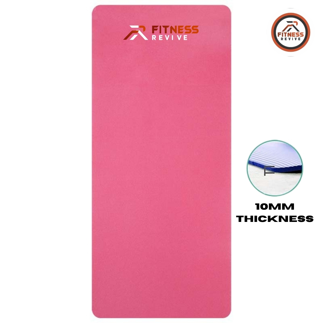 Yoga Mat 10mm – Anti-Slip Exercise Mat for Men & Women  72 x 24 Inches  Extra Thick Non-Slip Gym Mat for Yoga, Pilates, Home Workout & Stretching