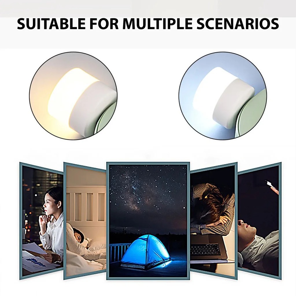 USB Mini LED Night Bulb LED Light Night Light Universal for Laptops Power banks Mobile Chargers & Other USB supported (Pack of 1/10Pcs)