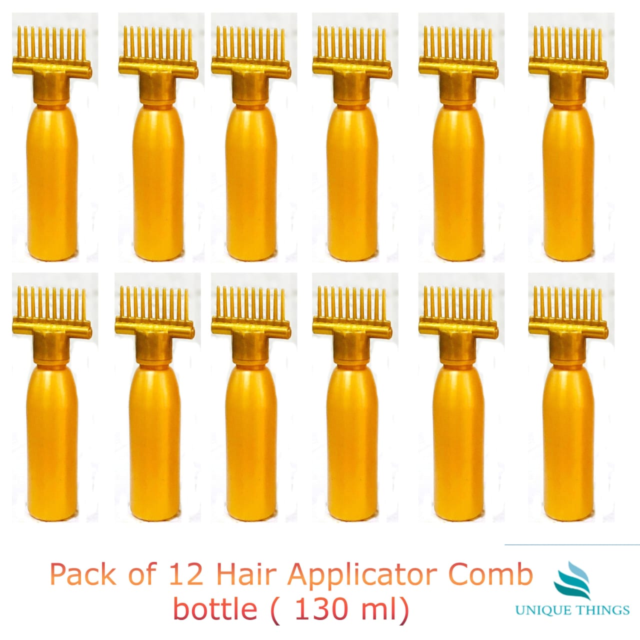 Pack of 12 Hair oil applicator comb bottle Best professional hair oil