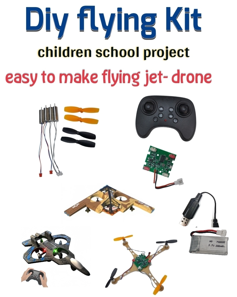 Diy Flying toy drone learning kit 2.4g remote and receiver
