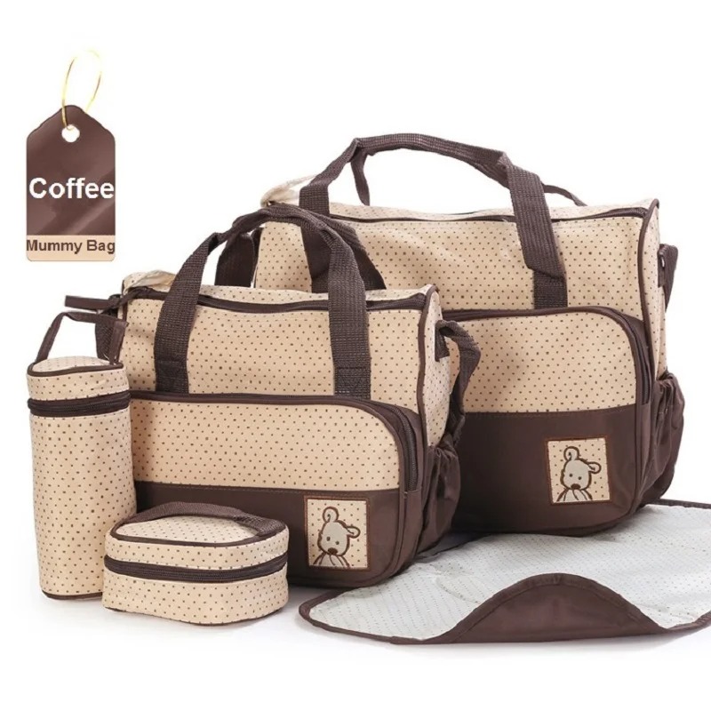 Baby Diaper Bag 5pcs Blue