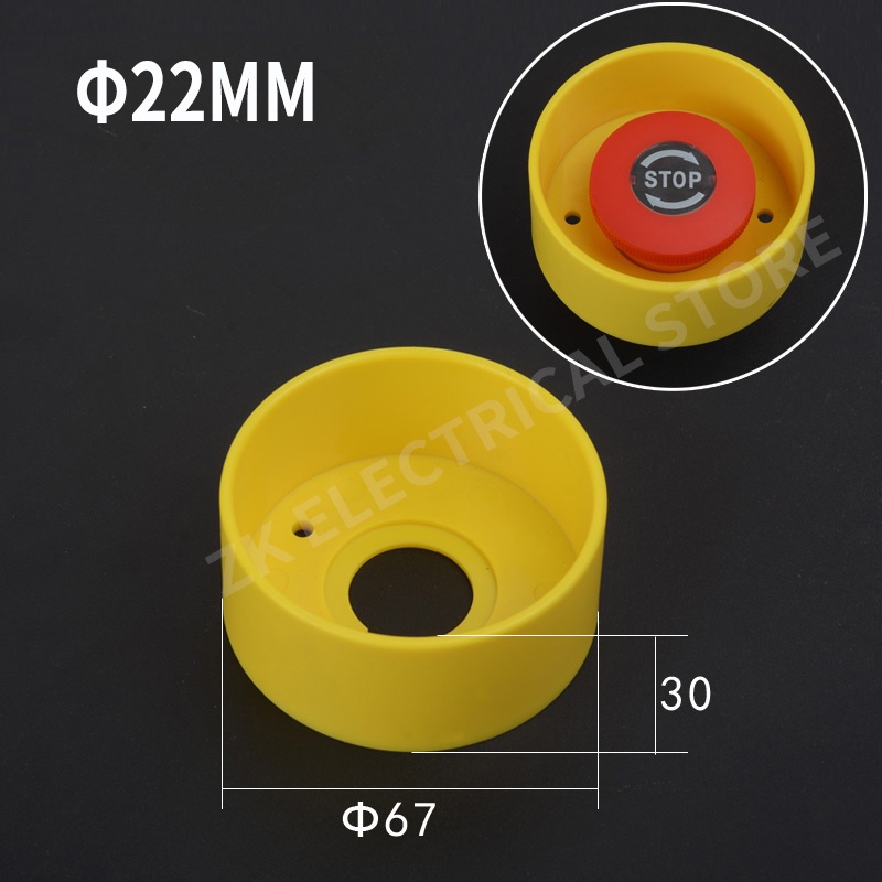 Push button switch protective cover protective cover anti-missing elevator  emergency stop 16/22mm accessory round warning ring - Price history &  Review, AliExpress Seller - ZK Electrical Store