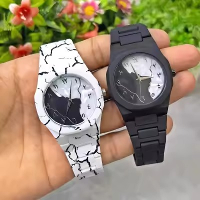 Aura Arabic Watch Original for Men - Luxury Blue Marble Dial Analog Watch - High Quality Watch for Boys - Aura Gents Watch with Premium Strap - Elegant Arabic Number Watch for Men - New Arrival Aura Watches - Best Birthday Gift Watch with Original Box