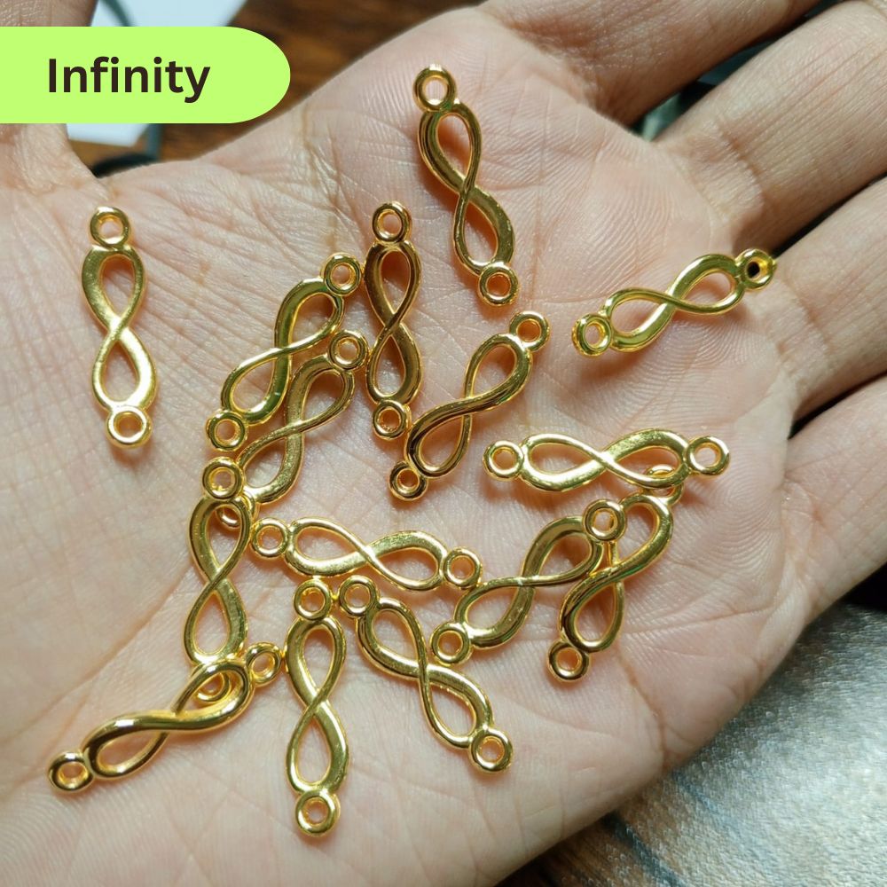 50 Pcs Hollow Spacer Beads Shape Plastic Charms For Bracelet Making Jewlery Making DIY Kids Jewlery Making Charms Beads Hollow Ring Spacer Plastic Beads For Jewelery Making Jewellery Making Beads Golden By SAMS Arts online in pakistan wholesale Price