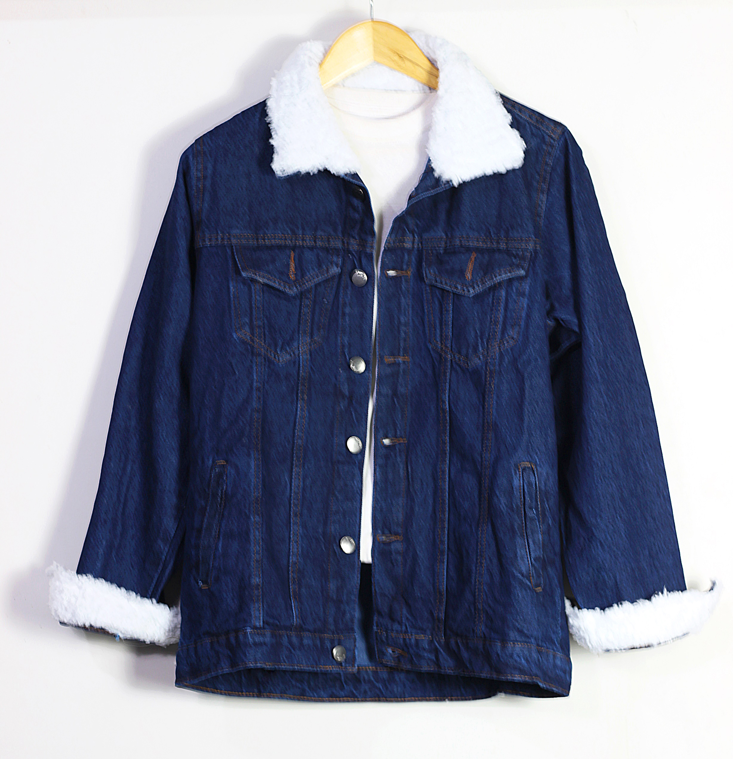 Auditors®️ Mens Winter Denim Jacket Fur Double Pocket Dark Blue, Black & Ice Blue For Mens, Boys & Womens - Code AMDJ-175