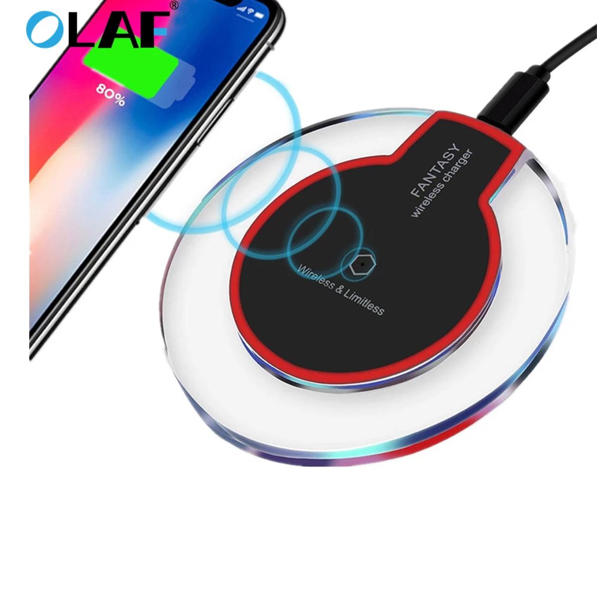 Wireless Charger Pad Quick Charging Dock for Qi-Enabled Mobile Phones