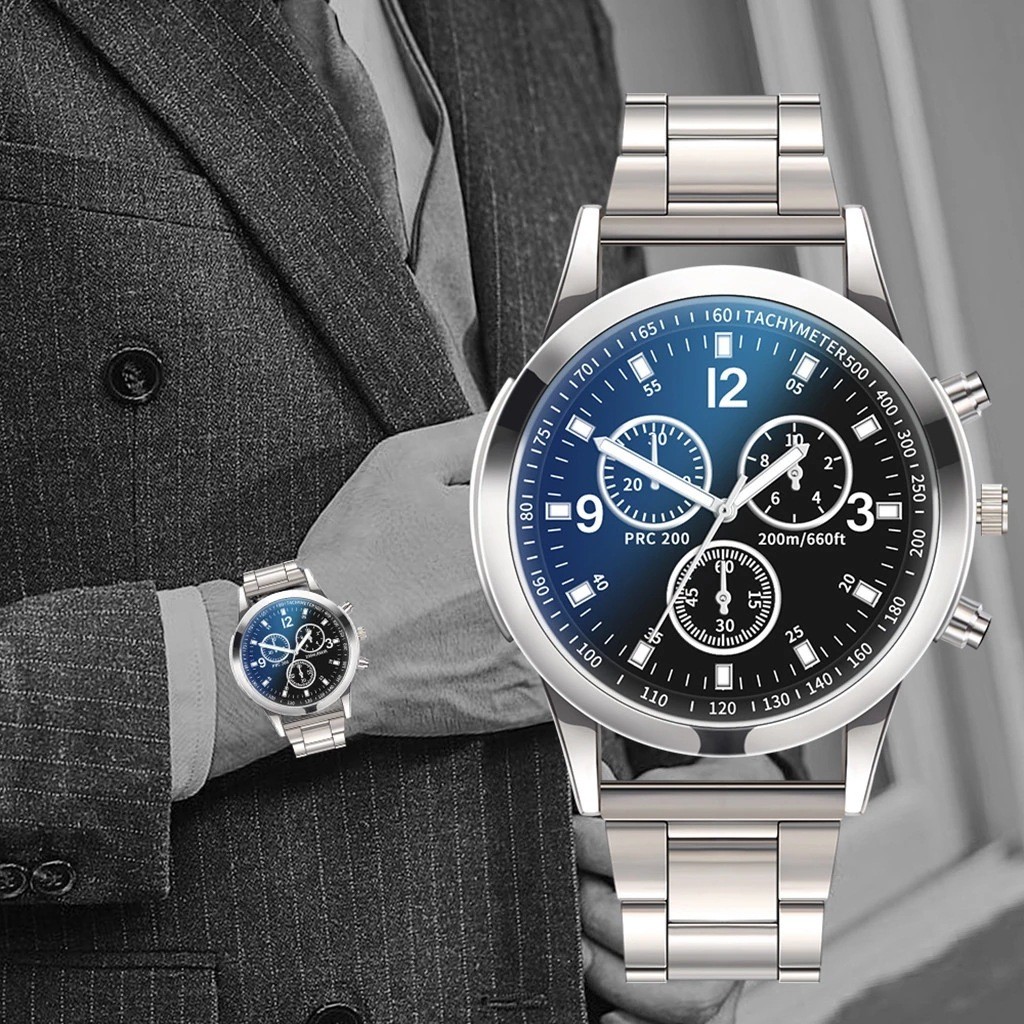 Classic Luxury Watch for Men / Boys - Stylish Stainless Steel Analog Quartz Mens Watches