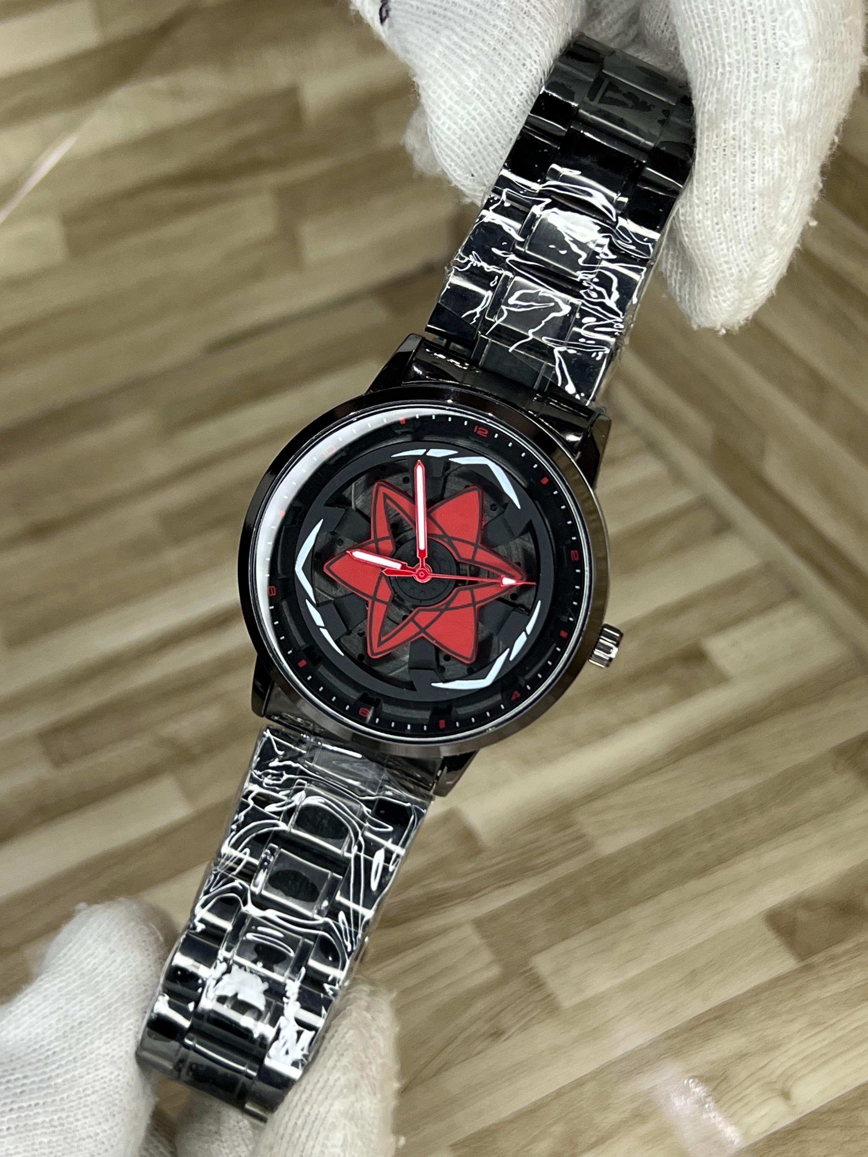 Fashion Rotating Wheel Watch Multicolor Star Dial Party Wear