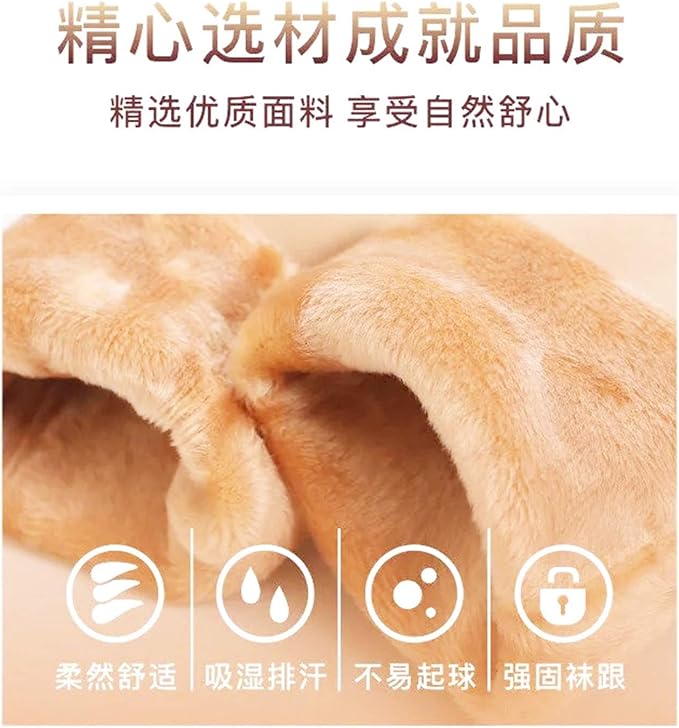 Women Winter Warm Socks Solid Color Comfortable Fleece Thick Stocking Soft Boots Sleeping Sock Female Elasticity Velvet Socks