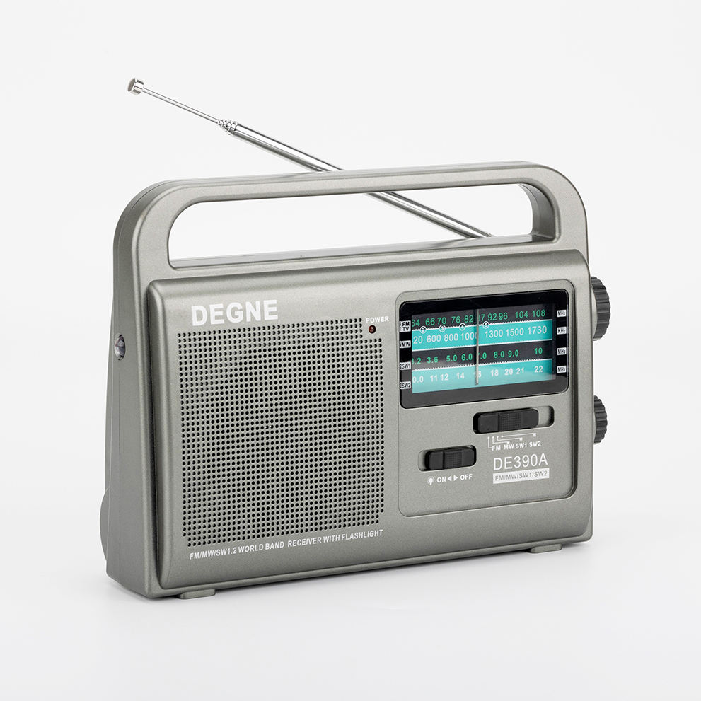 DEGNE RADIO DE-390A Portable 4 Bands Radio FM/AM/SW1-2  Bands