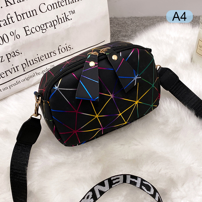 Girls Cosmetic Bag Women's Bag Printed Wide Shoulder Strap Small Messenger Bag Ladies Messenger