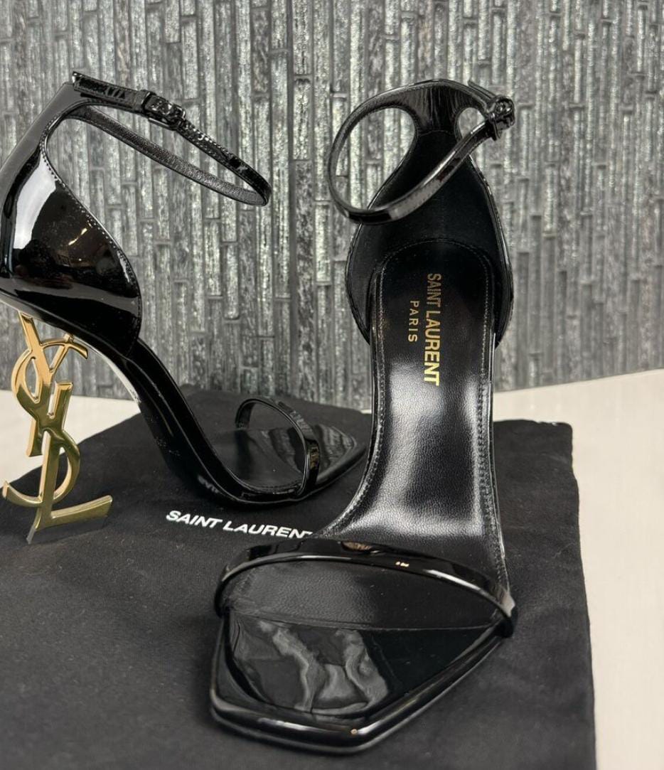 Trendy new ysl black opyum heels. color : black. Available in all sizes. Brand new fashion heels for girls, available with the box.