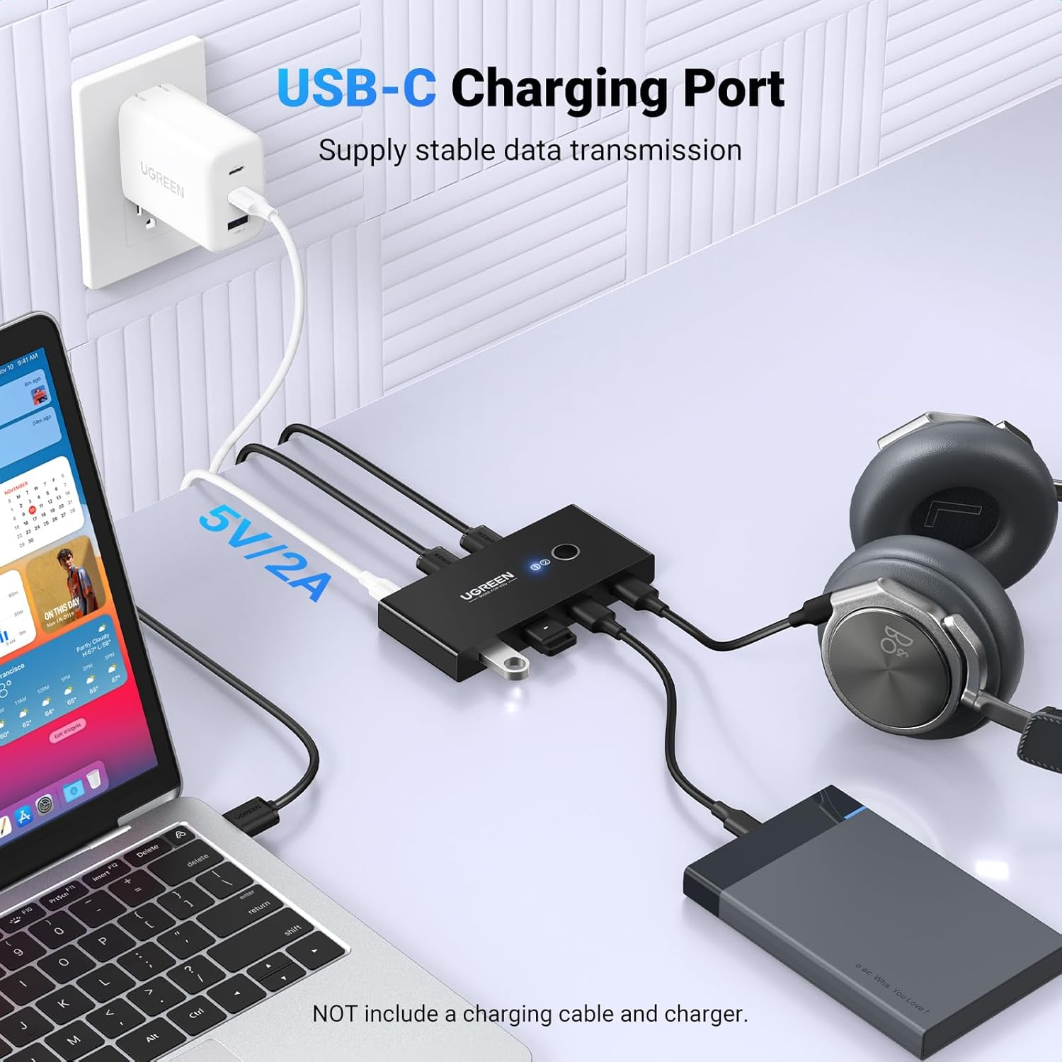 UGREEN USB Switch Selector 2 Computers Sharing 4 USB Devices USB 2.0 Peripheral Switcher Box Hub for Mouse Keyboard Scanner Printer PCs with One-Button Swapping and 2 Pack USB A to A Cable | UGREEN US216 USB 2.0 Switch 2 In 4Output USB KVM Switch 30767