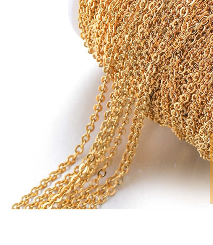 2mm Stainless Steel Chain - Extension Chain for Jewelry Making & Crafting