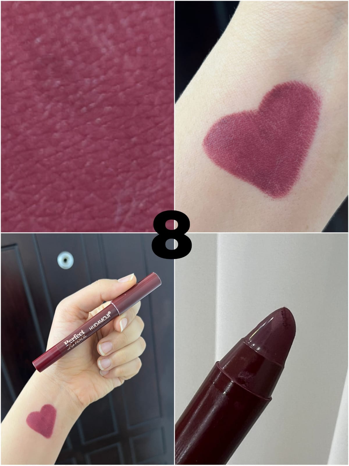 hudamoji Lip Pencil Crayon – Long Lasting, Smooth Application & Perfect Definition