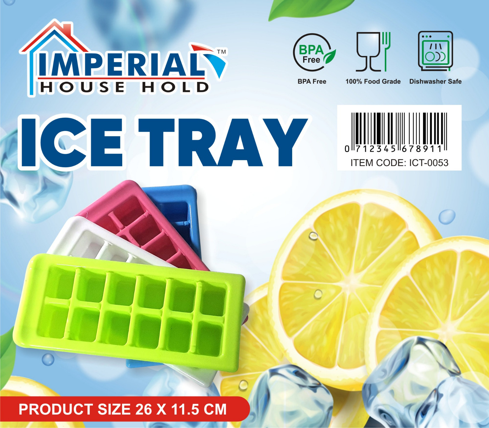 Silicone Flexible Easy Release Stackable 12 Cavity Ice Cube Trays for Whiskey, Cocktails, Soft