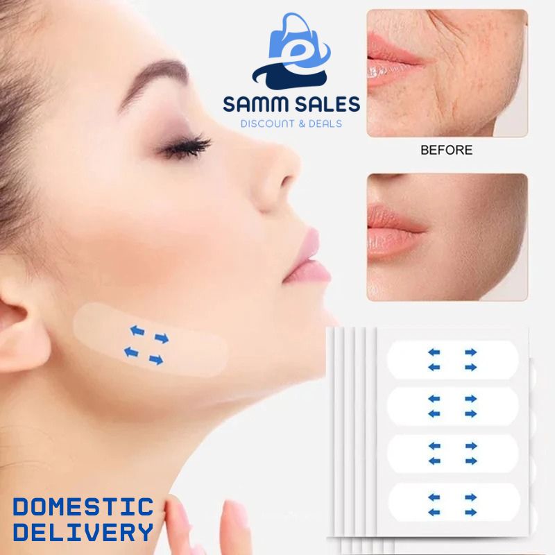 Face Lift Tape Stickers Invisible Waterproof Facial Lifting Tape for V-Shape Face Slimming Wrinkle Removal Chin Forehead Neck Anti Aging Adhesive Skin Tightening Tape Breathable Invisible Face Lift Tape for Makeup Beauty Use Women