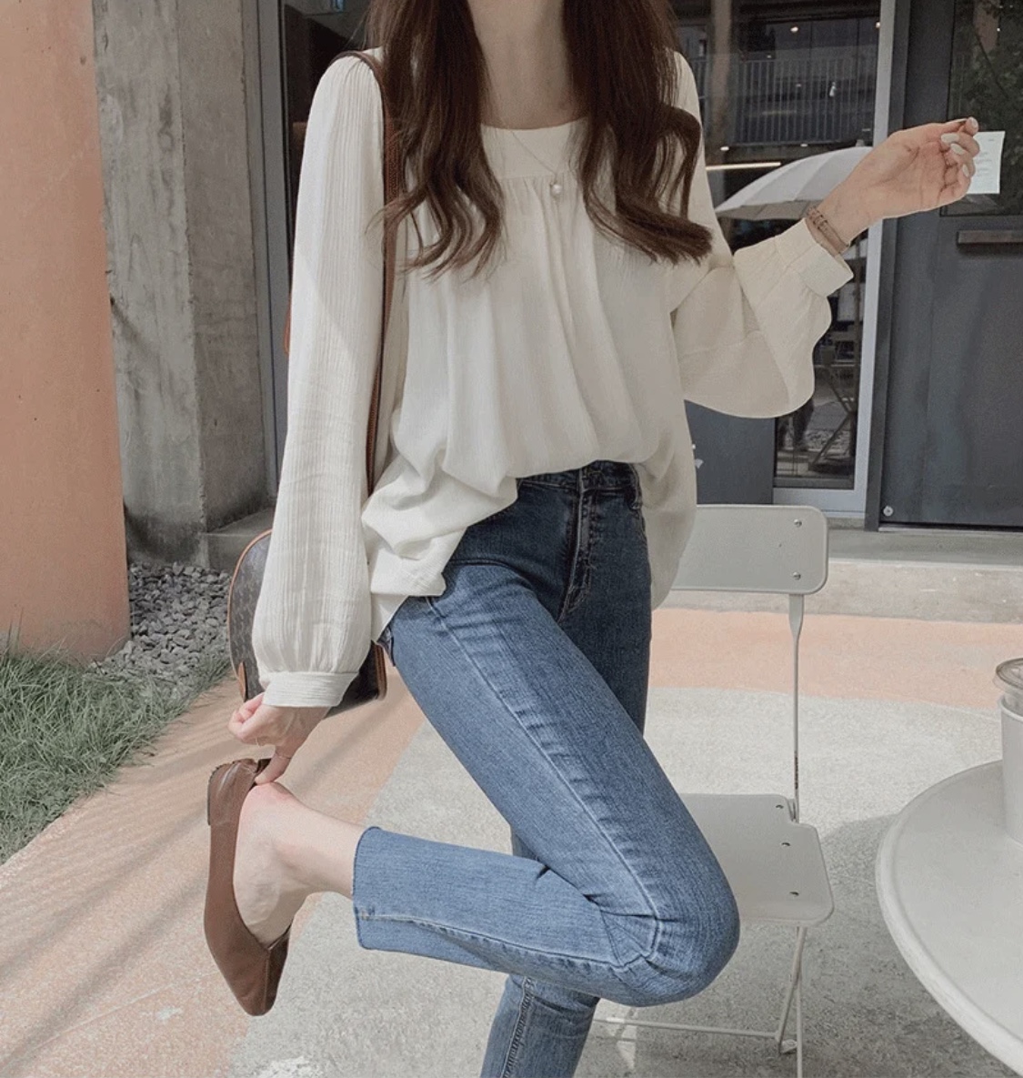 Round feminine blouse for Women Elegant Blouse Shirt Blouse Vintage Long Sleeve Tops Female Spring Fall Clothing