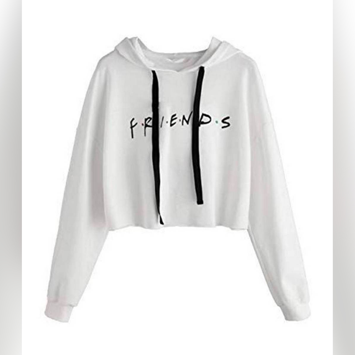 Cropped 2025 friends hoodie