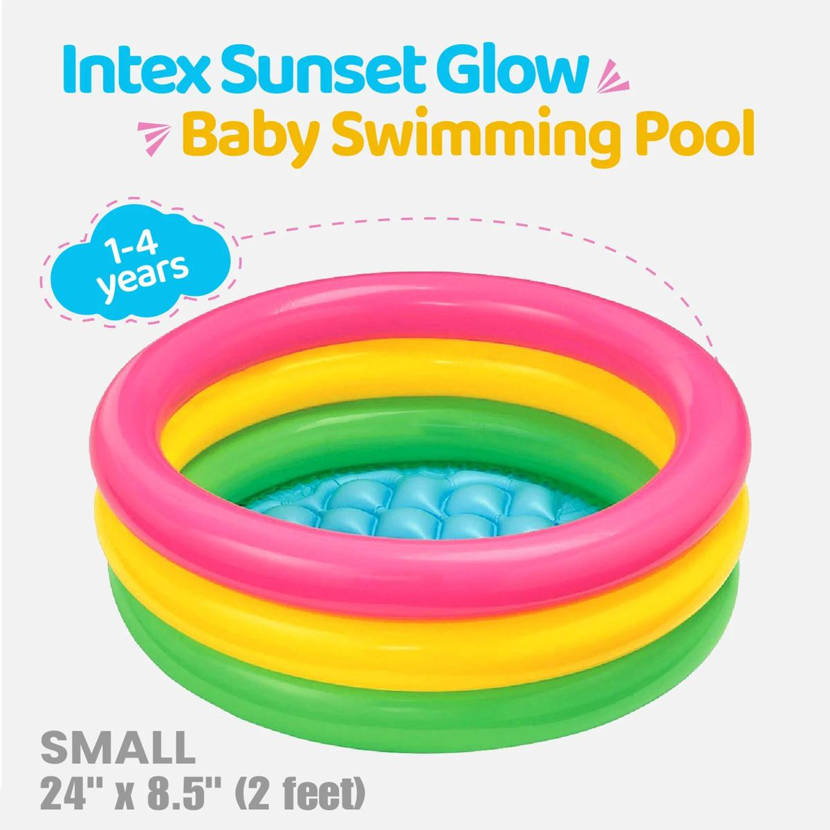 Inflatable Kids Swimming Pool - 2 feet - Baby Bath Tub wet set water tube kids big Floaties Toys