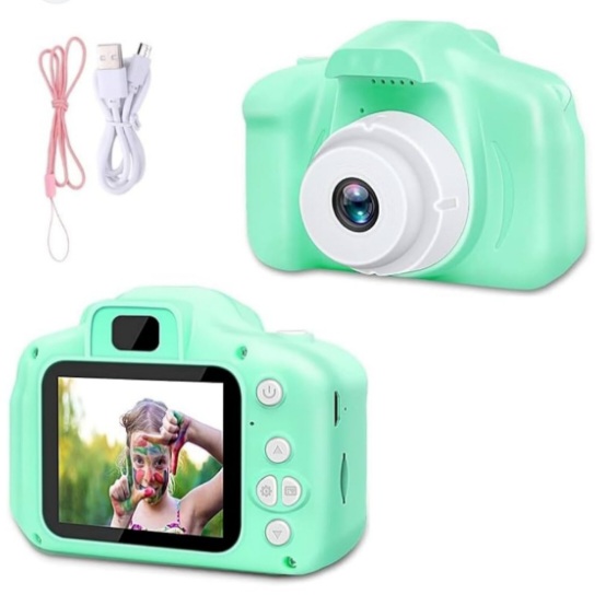Mini Portable Digital Camera For Children IPS Display Can Take Pictures & Video Built-in Rechargeable Battery