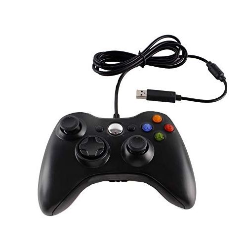 Wired USB Game Controller Joystick Gamepad For PC Windows 7 8 10 | Ergonomic Design Vibration Feedback Dual Analog Sticks | Plug And Play Console Compatible Durable Reliable High Precision Comfortable Grip Long Cable