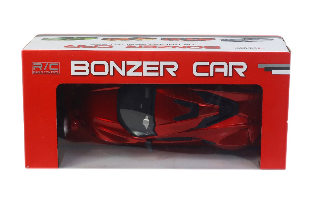 Racing Bonzer Remote Control Car led Rechargeable Battery RC Car Series with Charger