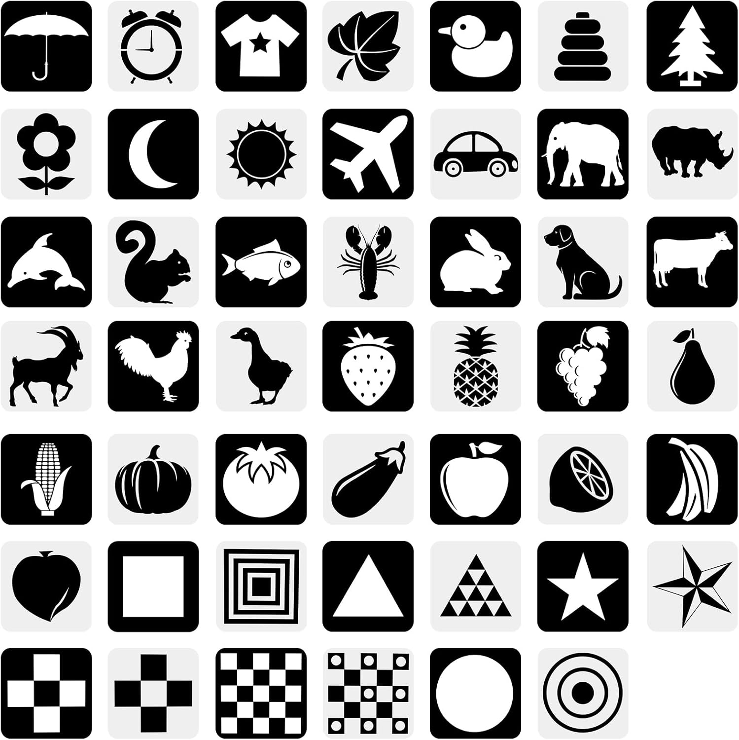 18pcs Baby Visual Stimulation Cards – Baby Montessori Toys & Flash Cards for Vision Development & Early Learning | Educational Toy for Newborns & Toddlers 6-12, 12-36 Months | Premium Quality Gift For Toddler