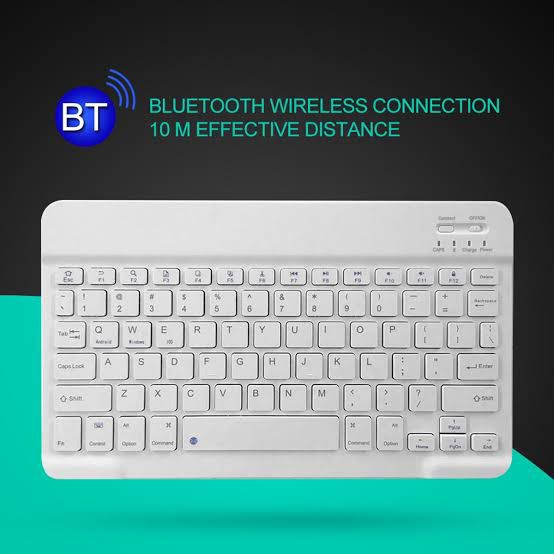 WIRELESS KEYBOARD BLUETOOTH RECHARGEABLE FOR -TABLET-MOBILE-LAPTOP CONNECT VIA BLUETOOTH