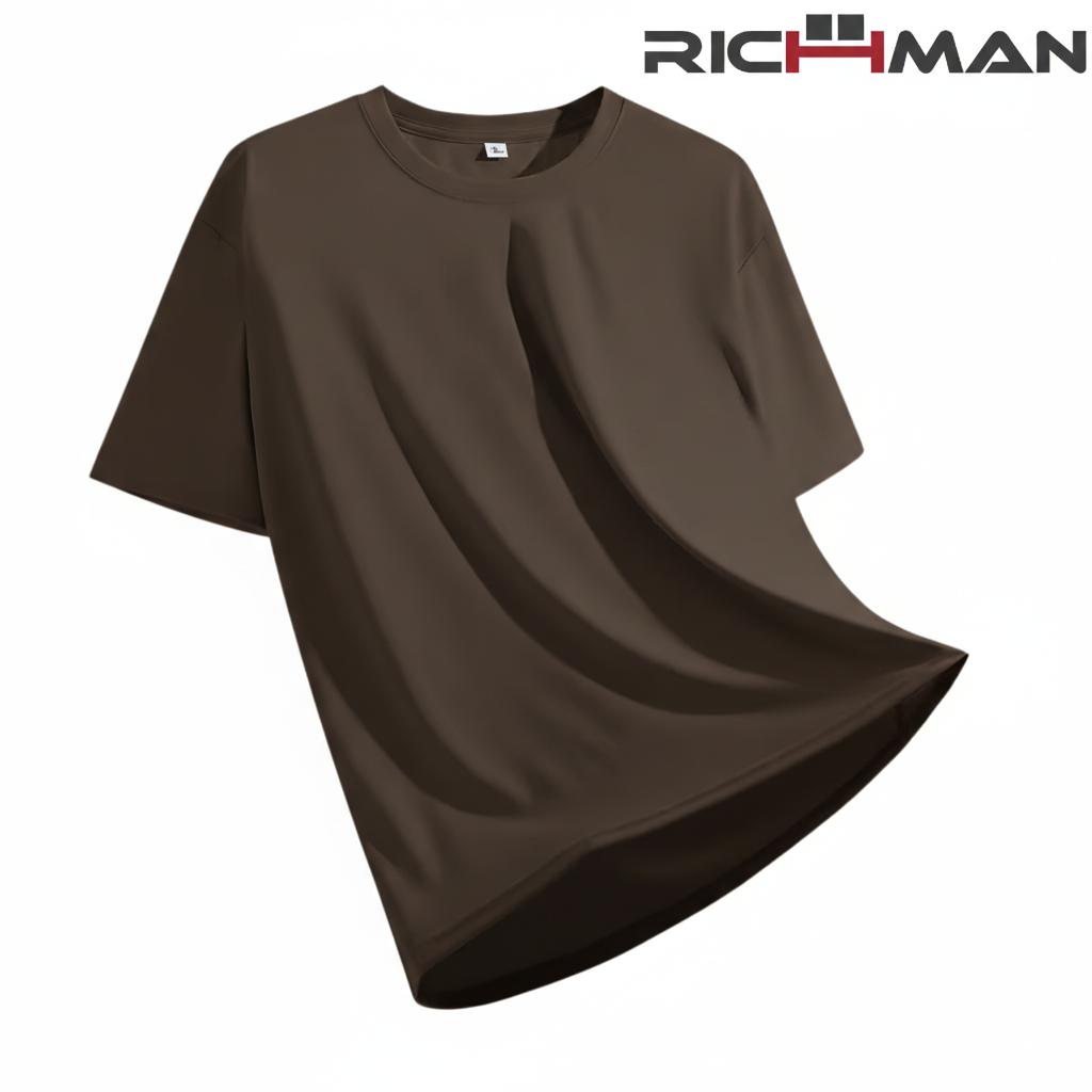 Richman Men'S Casual Summer Cotton Tshirt for men -Breathable, Round Neck, Regular Fit for Outdoor Activities and Sports, Sportswear Classic Summer Tshirts For Boys/T Shirts For Girls Comfortable Fit, Essential T Shirt For Men