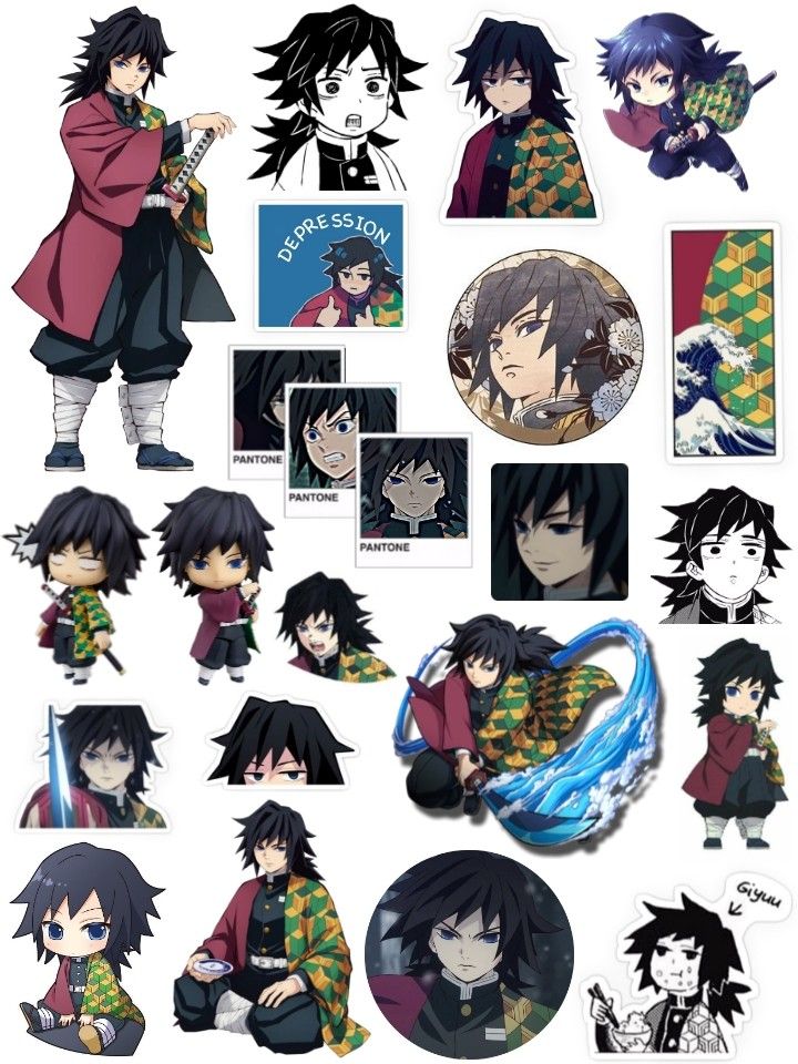 Demon slyer stickers , Anime Stickers, Japanese stickers, nezuko