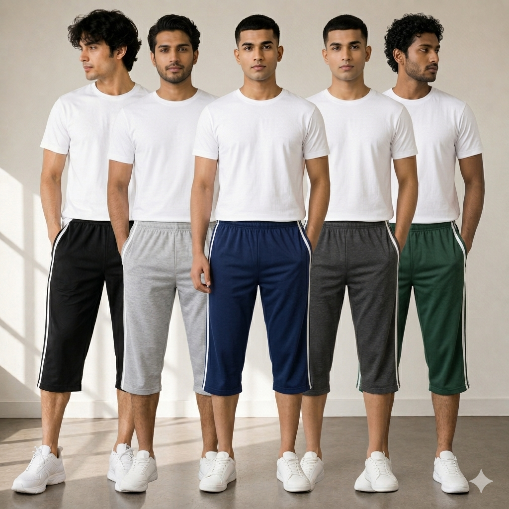 Pack of 3 Shorts For Men Jersey Summer Casual Style Comfortable Fit Multicolor