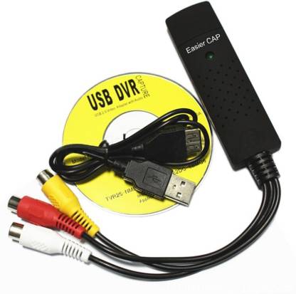EASYCAP USB EASY CAP USB Video Capture Adapter - Compatible for Mobile, Laptop, and Computer