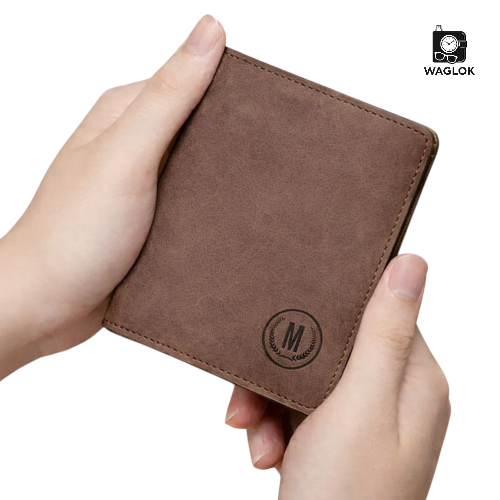 New Trending Soft Leather RFID M-Design Imported Wallet – Short Slim Design with RFID Blocking
