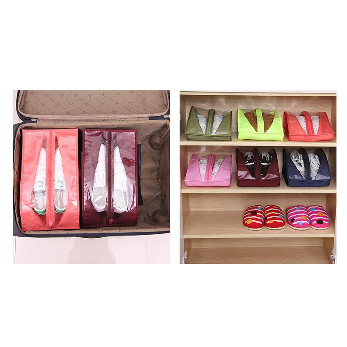 Pack Of 6 Shoe Organizer Travel Shoes Organizer Storage Bag High Quality
