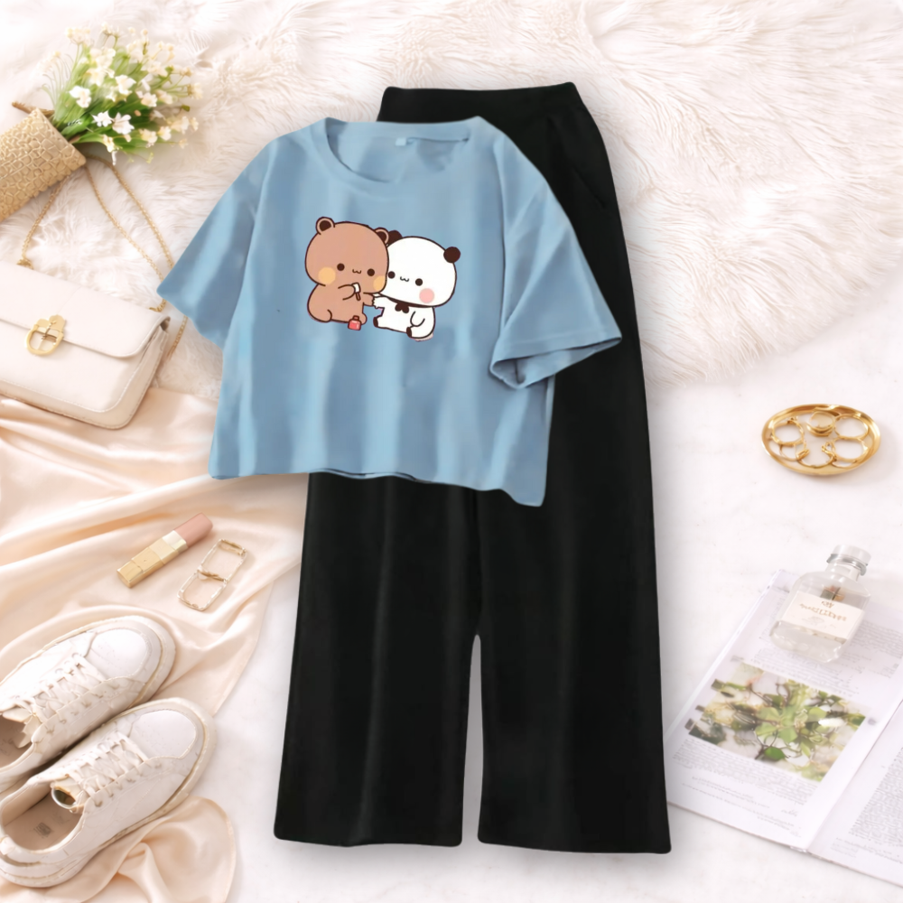 Sky Blue & Black