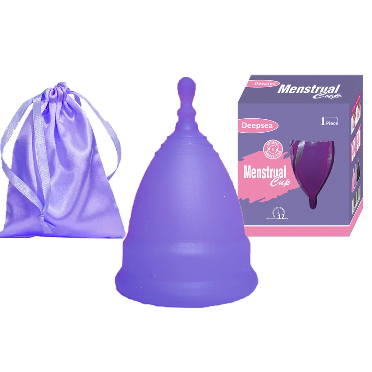 Menstrual Cup Purple Color Large & Small Deepsea Life Sciences Daraz.pk