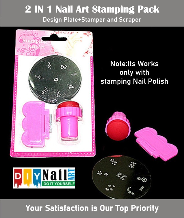 2 in 1 Pack Nail Art Stamping Kit Daraz.pk