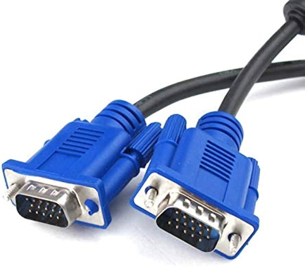 Male to Male VGA Cable15 Pin Plug Computer Monitor Cable Wire Cord 4.2ft Genuine Original
