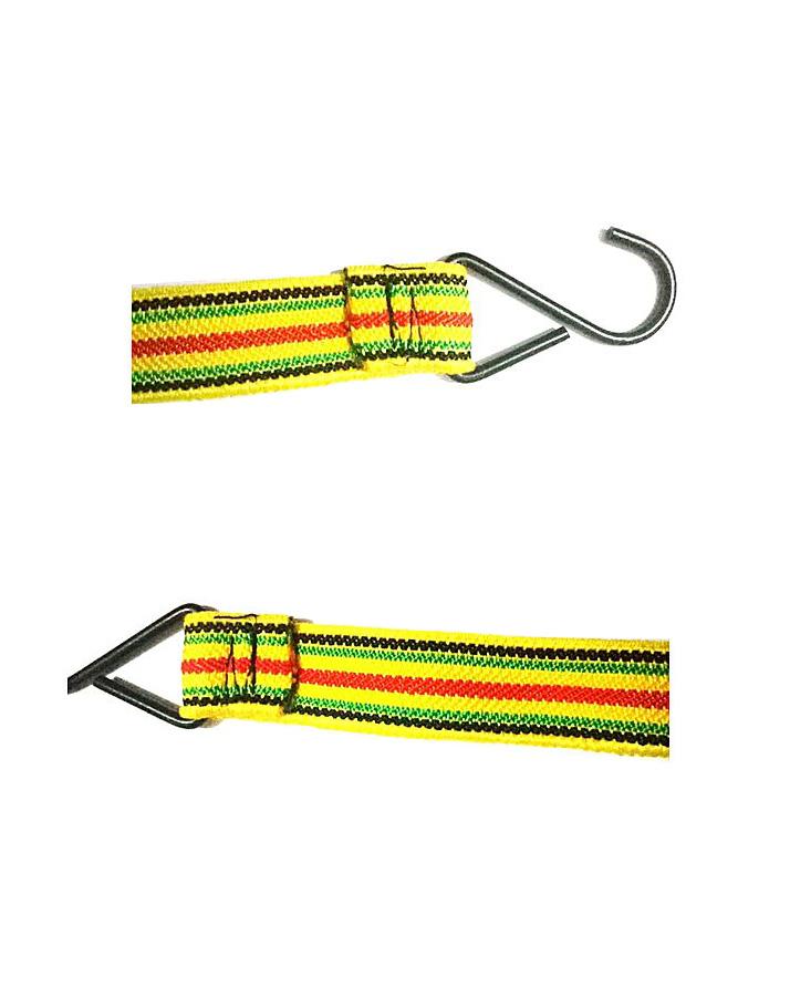 Luggage Tied Rope Stacking Banding Elastic Cord Strap For Motorcycle, Bicycle - Yellow