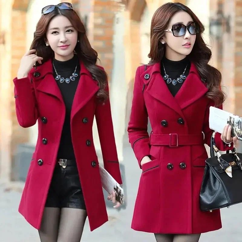 Long red coats for ladies hotsell