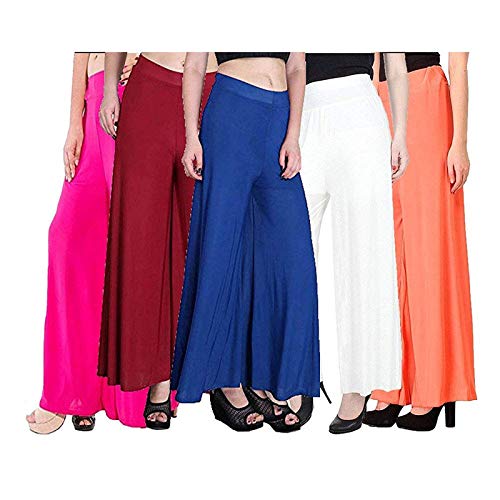 Pack of 5 Palazzo Plazo Pants Free Size 