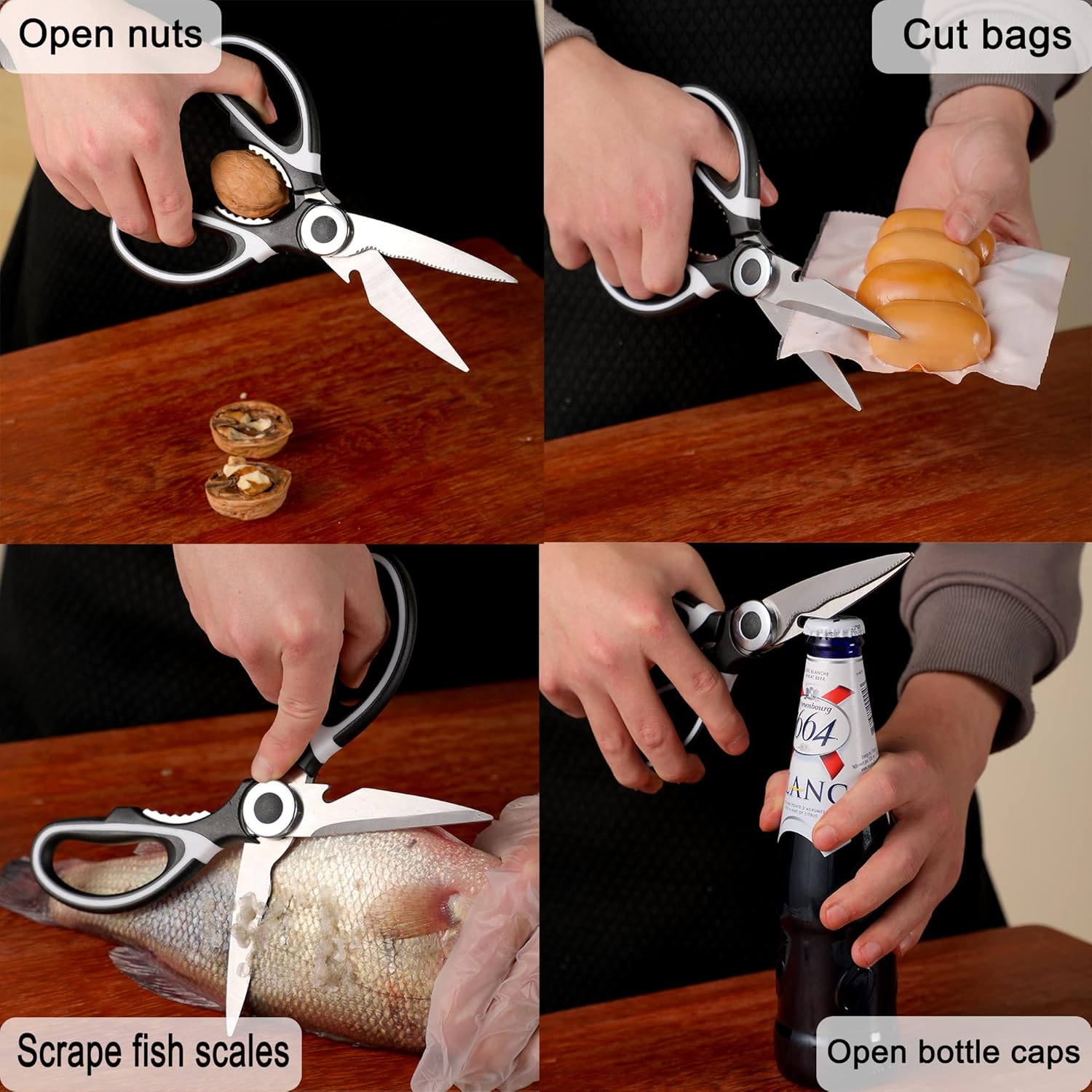 Multipurpose Things Kitchen Scissors All-Purpose ? Heavy Duty Stainless Steel Cooking ...