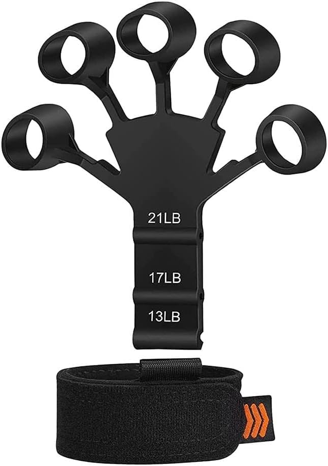 Adjustable Hand Grip Strengthener – Portable Hand Exerciser with Wrist Strap, Forearm & Finger Strength Trainer for Fitness Gym Physical Therapy, Non-Slip Durable Grip