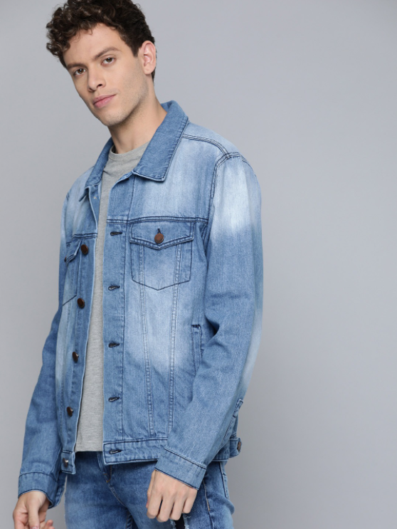 Mens Denim Jacket Stretchable