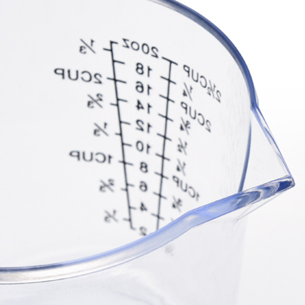 600Ml Handle Measuring Cup Mug Measurement Jug Plastic 1-Pcs